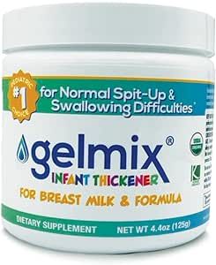 Gelmix Infant Thickener for Breast Milk & Formula, 4.4 oz Jar