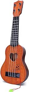 YEZI Kids Toy Classical Ukulele Guitar Musical Instrument, Brown (brown1)