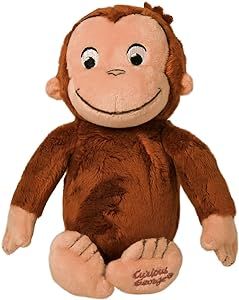 Kids Preferred Curious George Monkey Stuffed Animal Plush Toys Soft Cutest Cuddle Plushie Gifts for Baby and Toddler Boys and Girls - 8 Inches