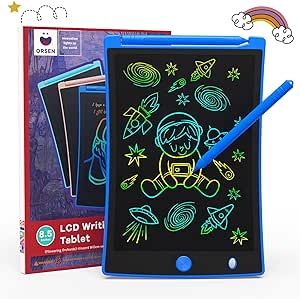 ORSEN Colorful 8.5 inch LCD Writing Tablet, Learning Educational Toys for 2 3 4 5 6 7 Year Old Girls Boys, Doodle Board Drawing Pad